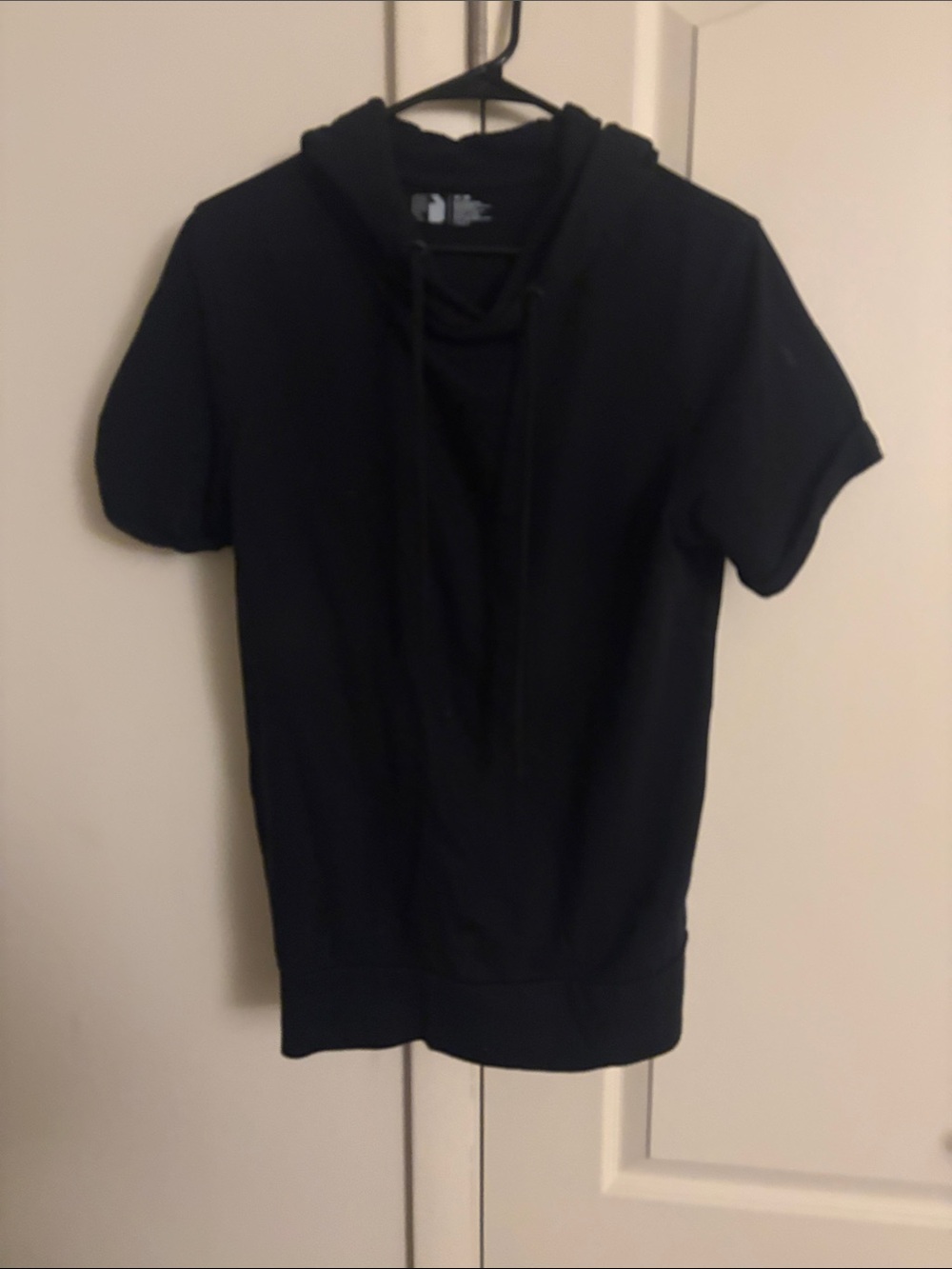 Short Sleeve Black Hoodie